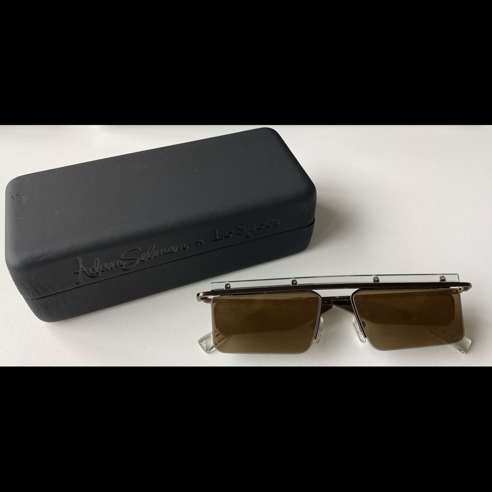 Adam Selman x Le Specs | The Flex Square-Frame Sunglasses | Brand New